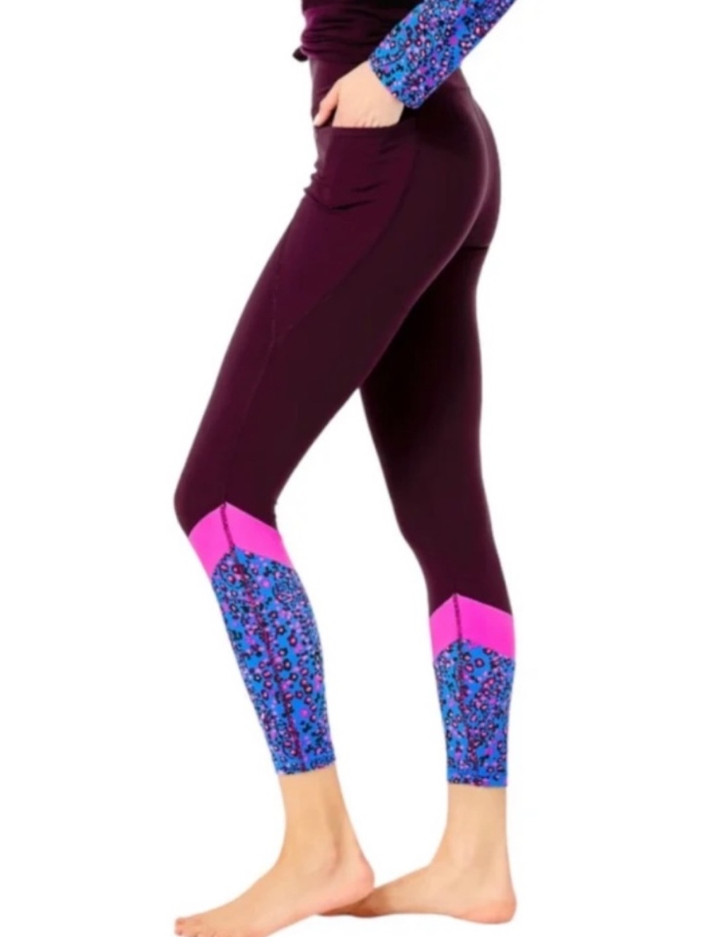 Lilly Pulitzer Luxletic Weekender High Rise Legging Growl Prowl Cherry Ganache 4